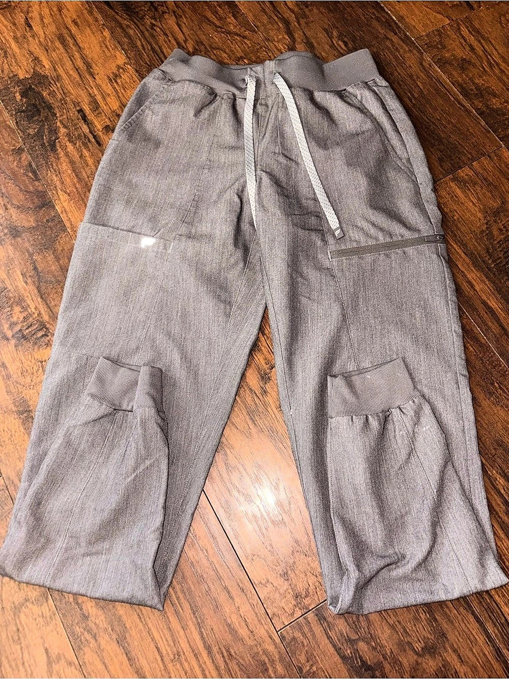 Gray scrub pants